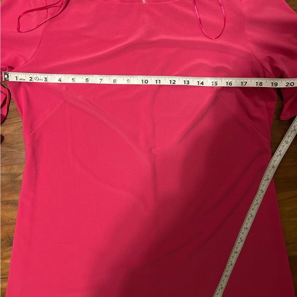 gabby skye midi dress Women’s Size 12 Pink ruffles party comfy - Picture 4 of 5